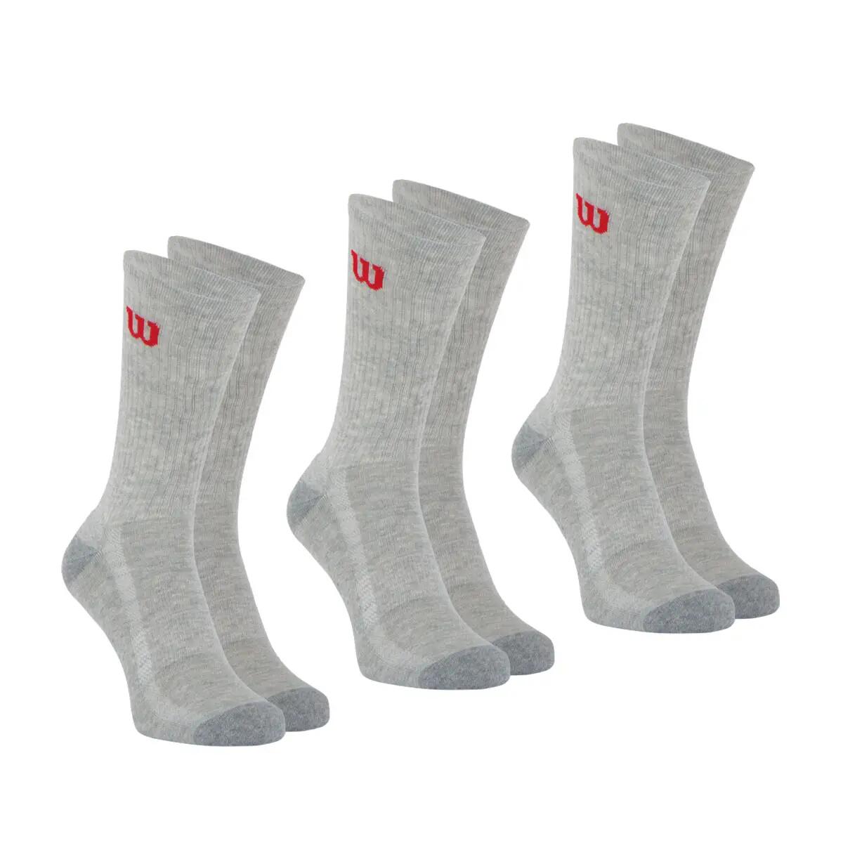 Lot de 3 paires de chaussettes mi-hautes homme Wilson 2/4