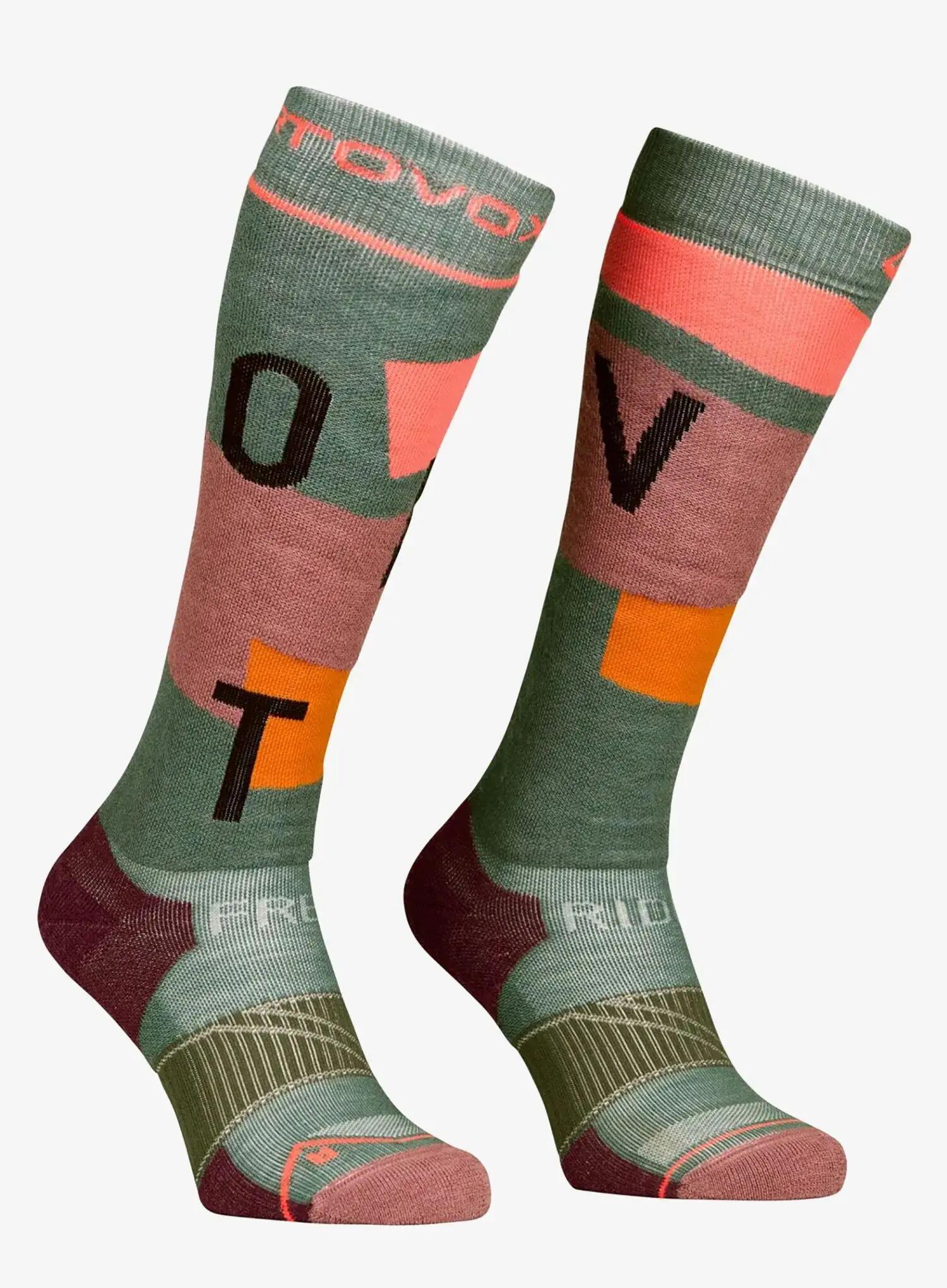 Skarpety narciarskie damskie Ortovox Freeride Long Socks Cozy 2/3