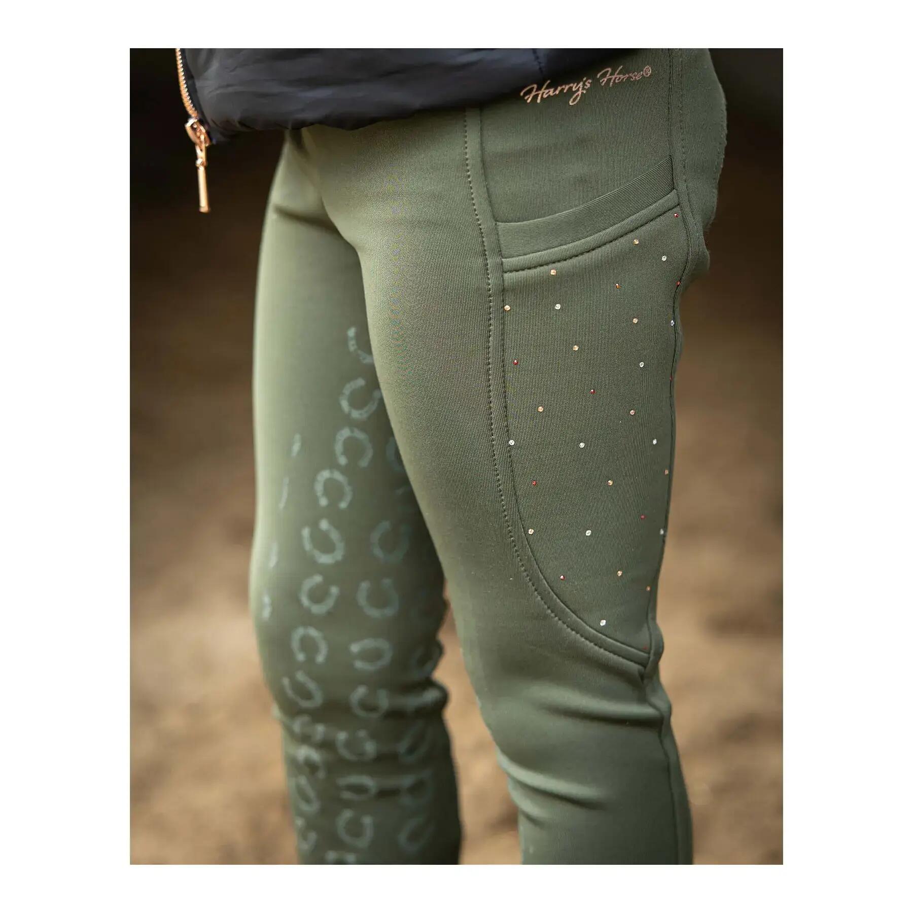 Legging de equitação full grip para rapariga Harry's Horse Equitights Loulou 3/5