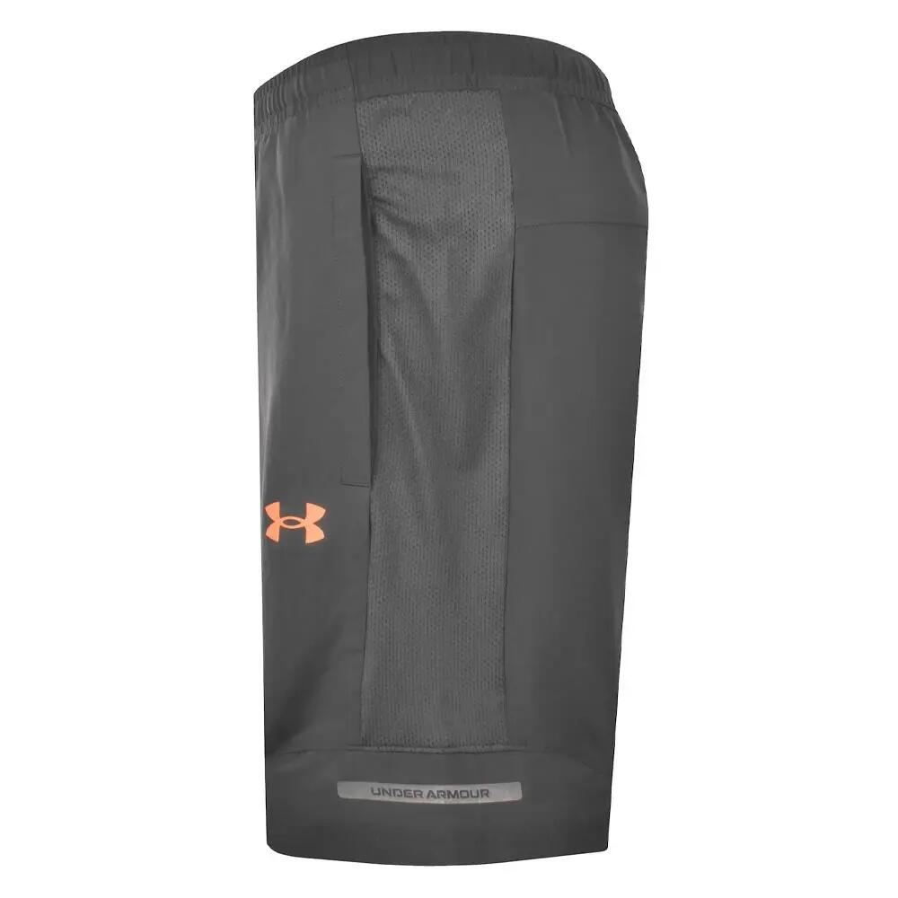 Short Gris/Orange Homme Under Armour Tech Utility 4/4