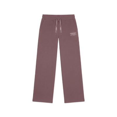 Pantaloni Sportivi Donna Wide Leg in Felpa Freddy