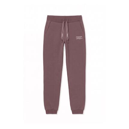 Pantalon de sport pour femmes en molleton, coupe classique avec poignets
