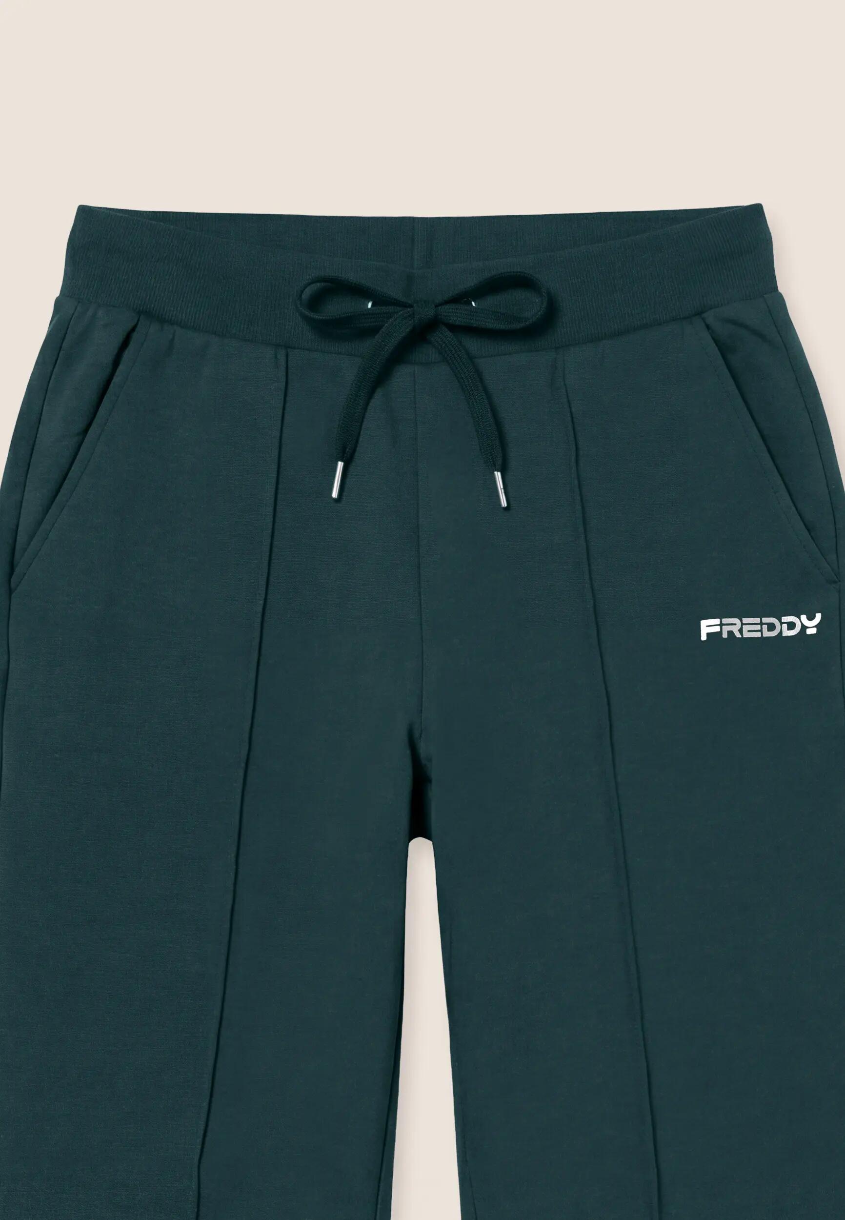 Pantaloni sportivi regular con cucitura centrale decorativa 3/3