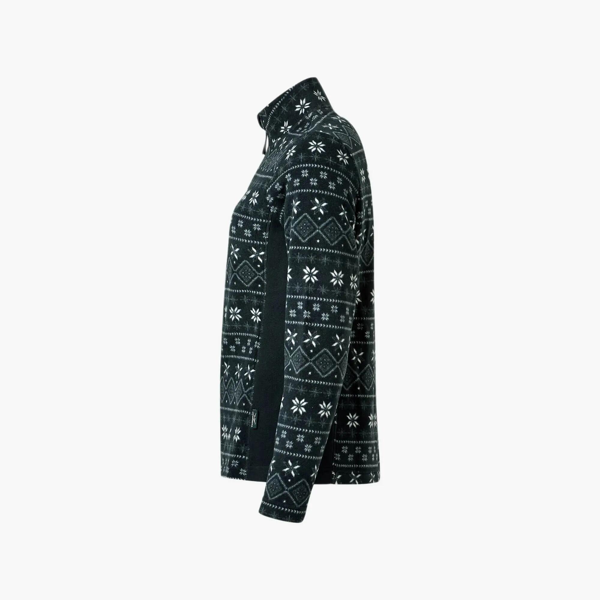 Bluza Polarowa Rozpinana Wędrówki Kobieta Idre Oddychający 3/3