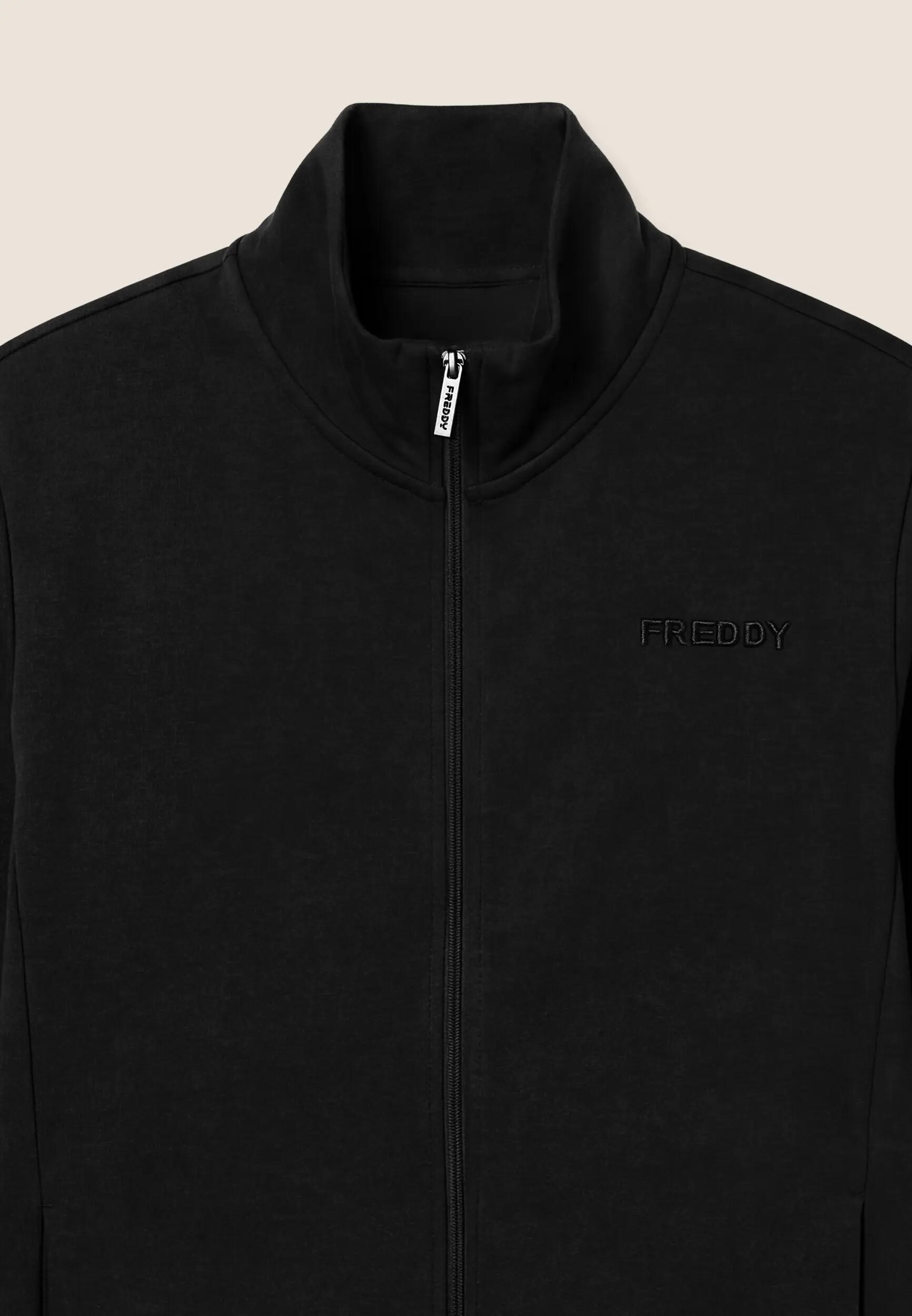 Chándal de hombre de felpa perchada con cremallera y cuello alto 3/3