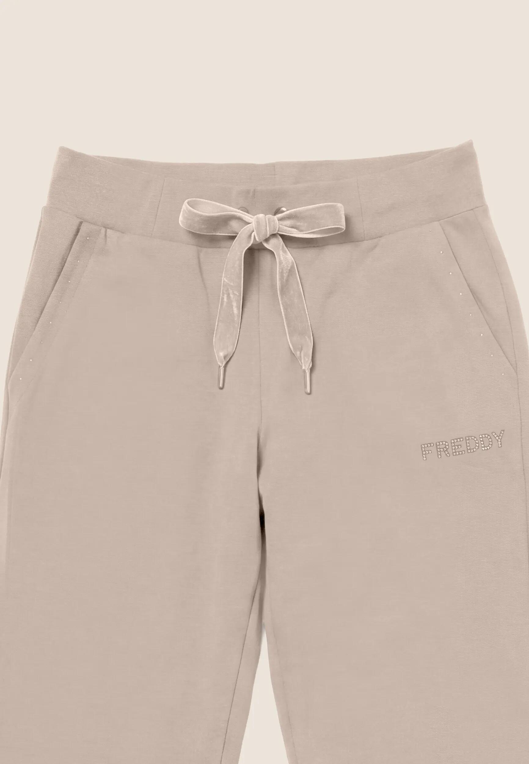 Pantaloni Sportivi da Donna, Borchie su Tasche e Logo 3/3