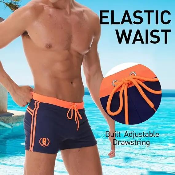 Maillot de Bain Homme Boxer S-XL Doublure avec Cordon de Serrage Réglable 4/6