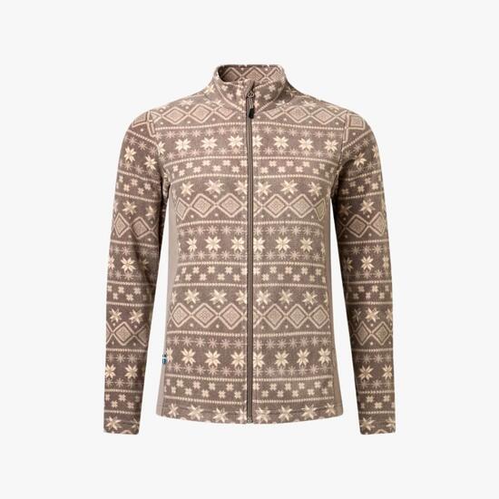 Bluza Polarowa Rozpinana Wędrówki Kobieta Idre Oddychający