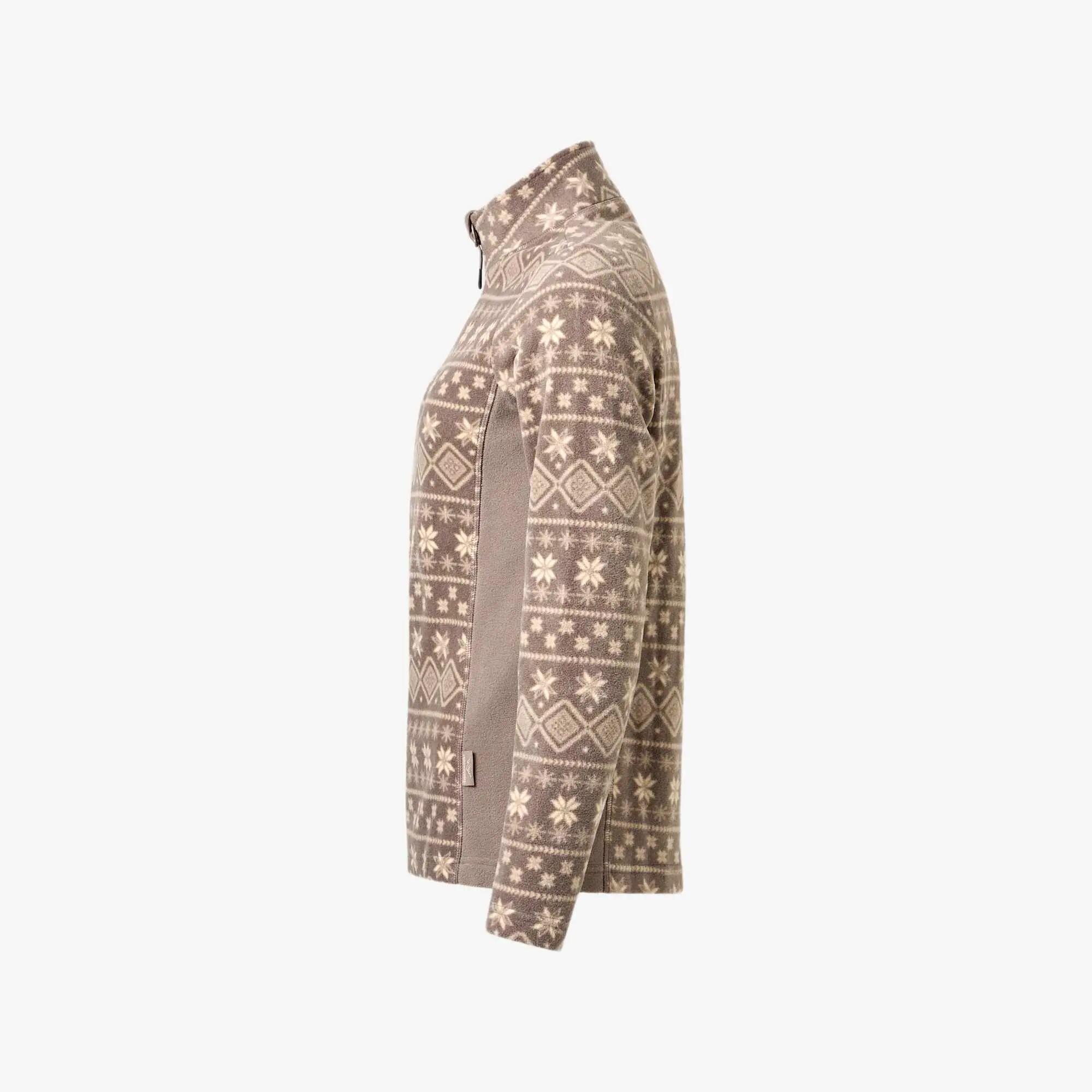 Bluza Polarowa Rozpinana Wędrówki Kobieta Idre Oddychający 3/3