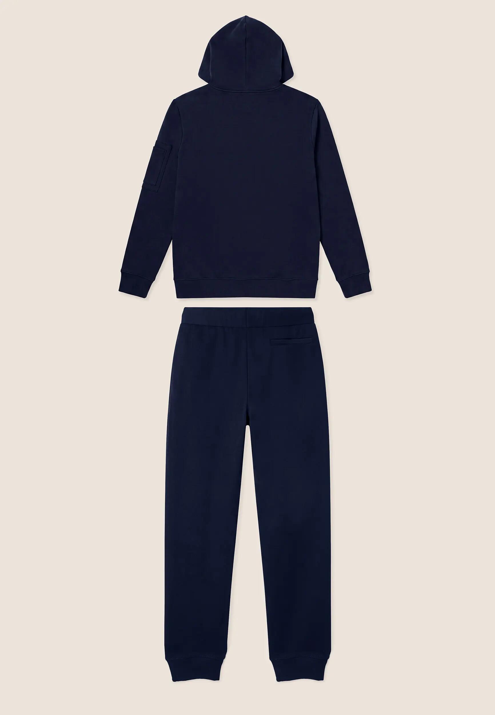 Survêtement de sport pour hommes en molleton brossé avec fermeture zippée et cap 2/3