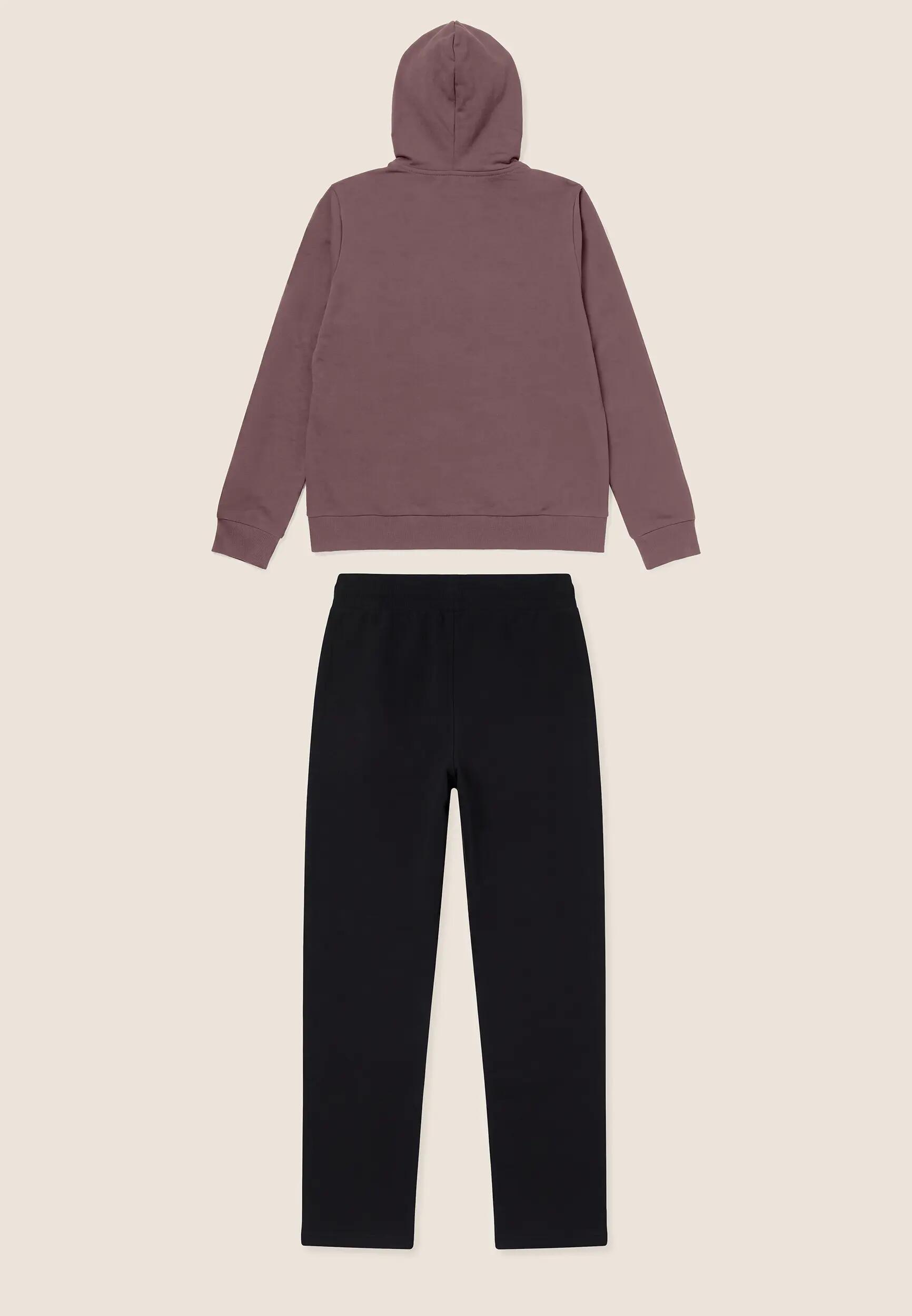 Survêtement de sport pour femmes avec fermeture zippée, capuche et bandes à logo 2/3