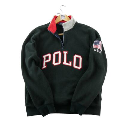 Seconde vie - Pull polaire Homme Grand logo POLO - Excellent
