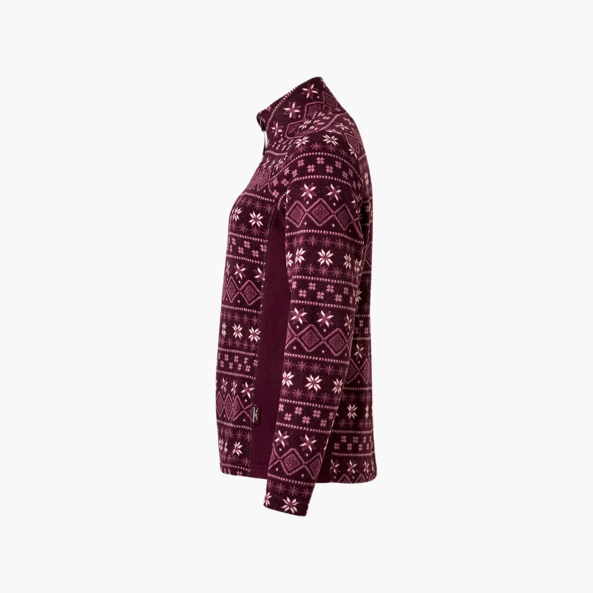 Bluza Polarowa Rozpinana Wędrówki Kobieta Idre Oddychający 3/3