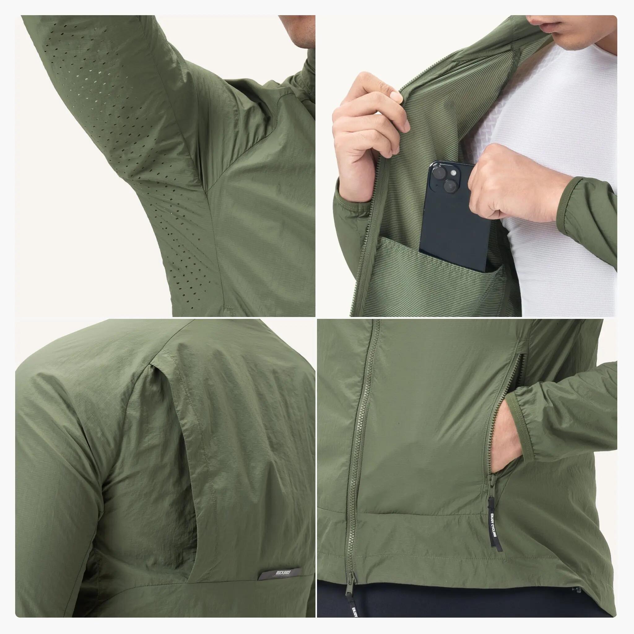 Veste coupe-vent vélo légère respirante ROCKBROS 3/3