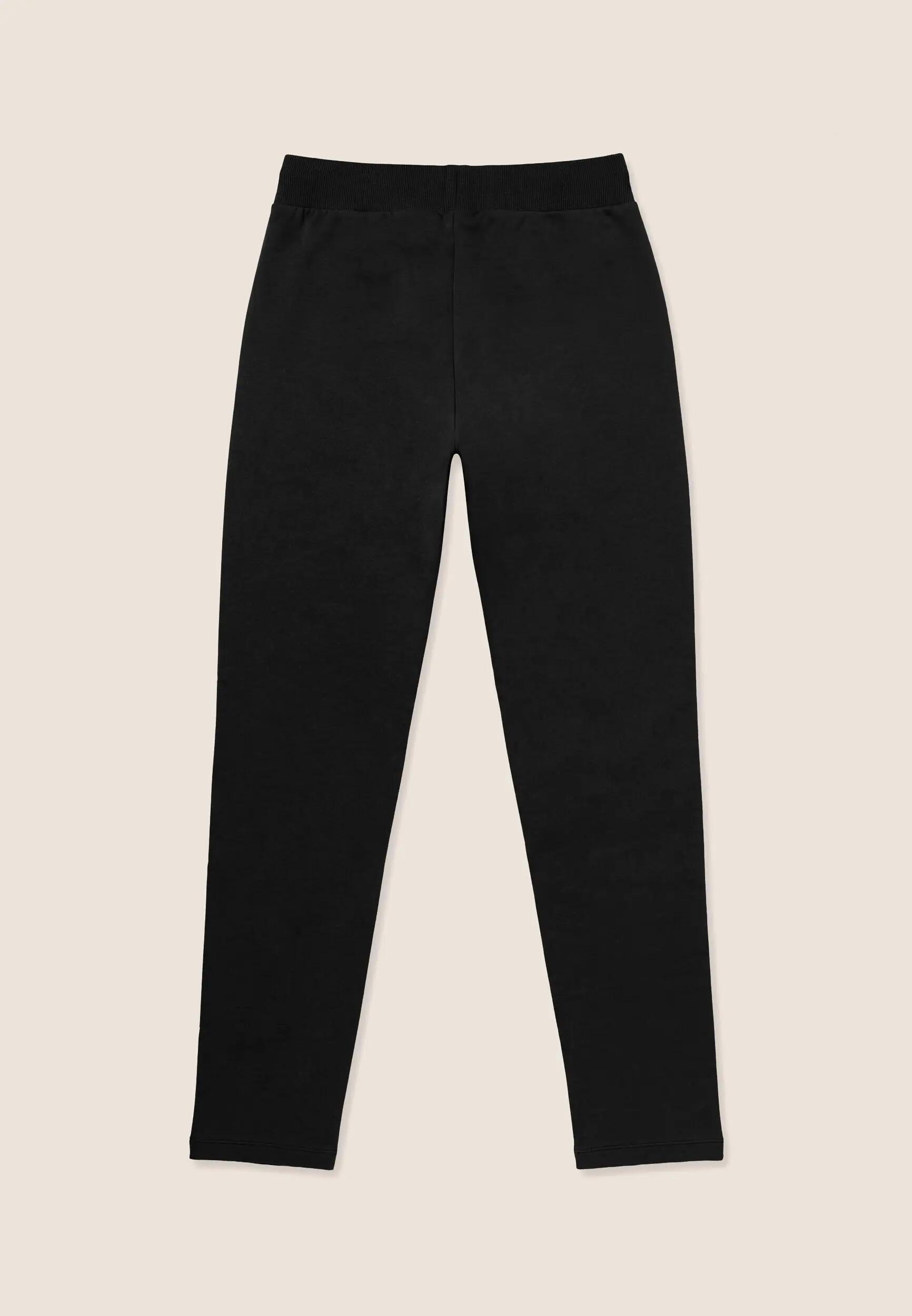 Pantaloni Sportivi Donna in Felpa, Regular Fit, Fondo Dritto 2/3