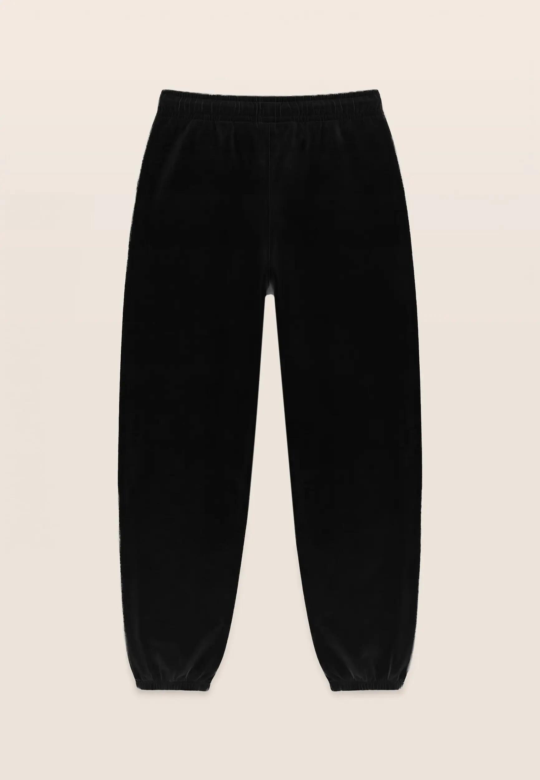 Pantalon de sport confortable en molleton avec bas élastiqué 2/3