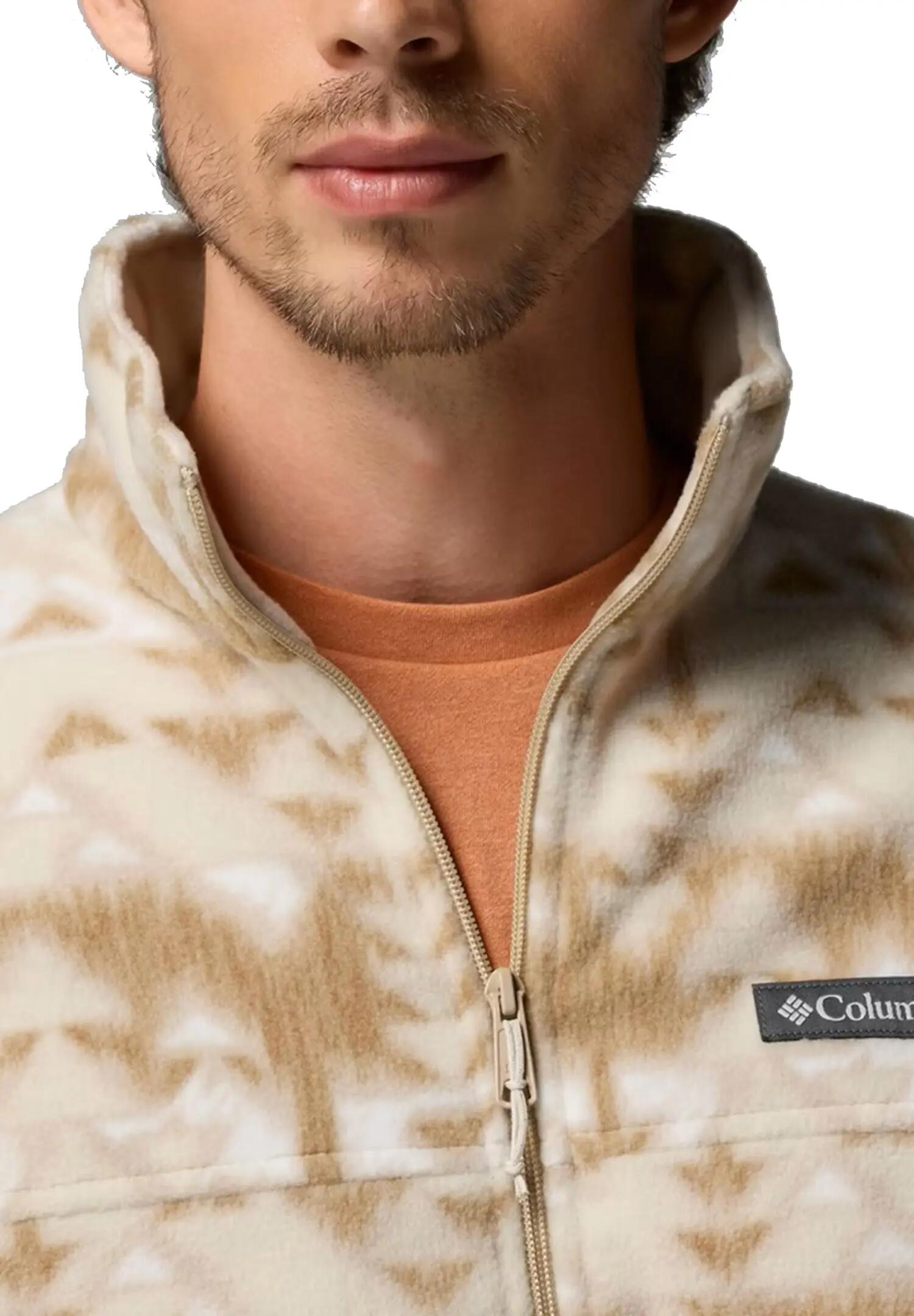 Columbia Steens Mountain Herren Print Fleece Jacke 1478231 272 beige 7/7