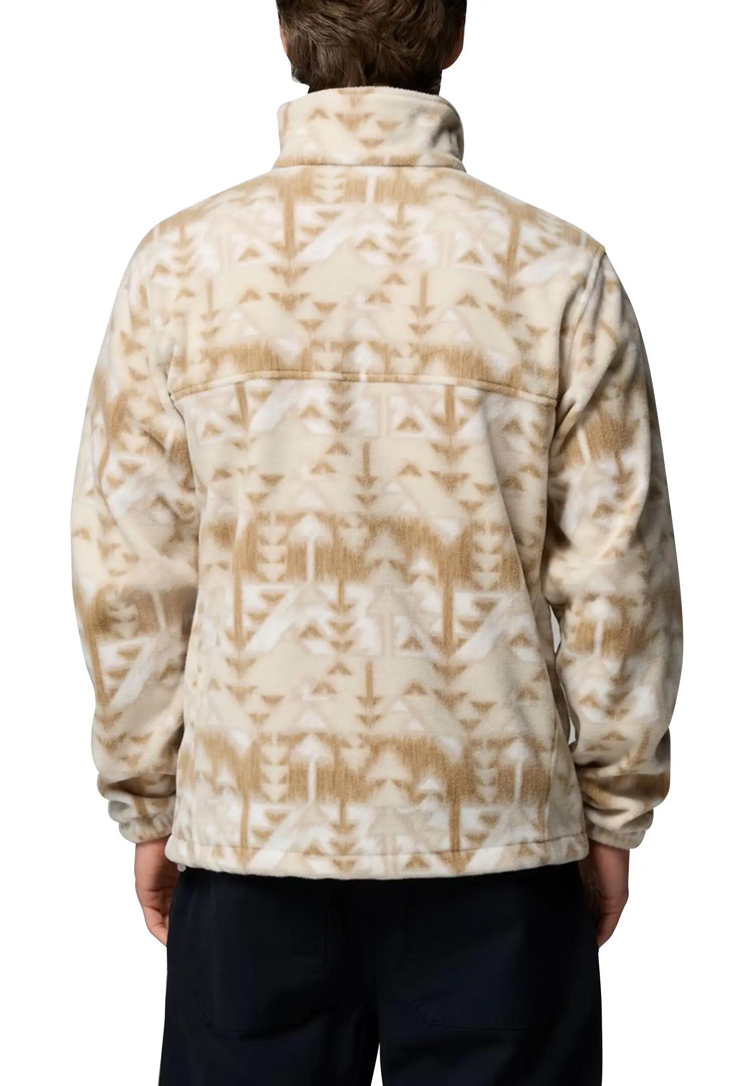 Columbia Steens Mountain Herren Print Fleece Jacke 1478231 272 beige 3/7