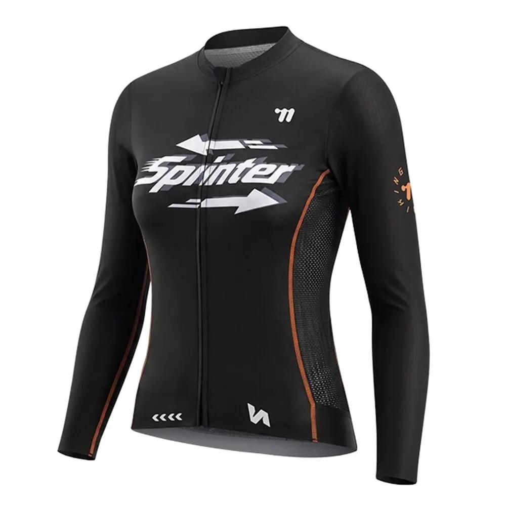 Maillot vélo manches longues respirant femme WEST BIKING 1/2