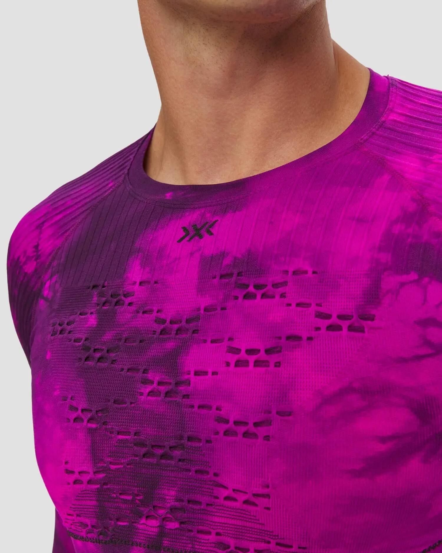 Koszulka unisex X-Bionic Energy Accumulator Wild Shirt Ls Tiedye Black/Fluo Pink 6/6