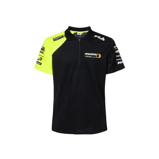 Polo VR46 Replica Mooney Racing Team Homme Noir S