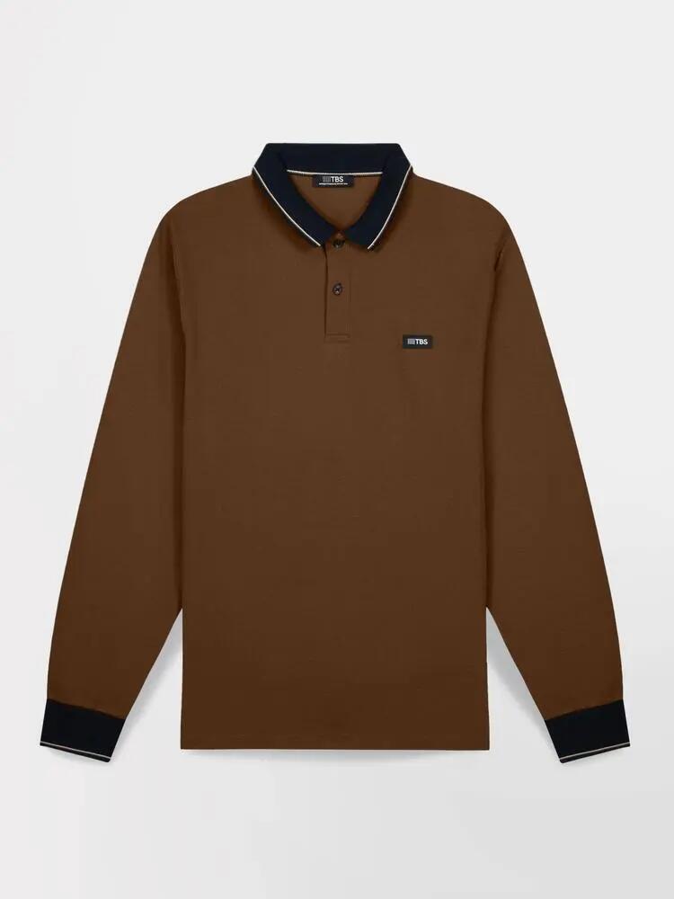 Polo manches longues - Homme - NYLASPOL - Beige 5/5