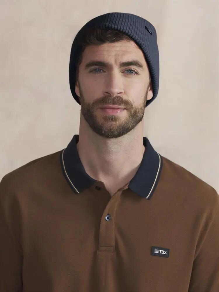 Polo manches longues - Homme - NYLASPOL - Beige 3/5