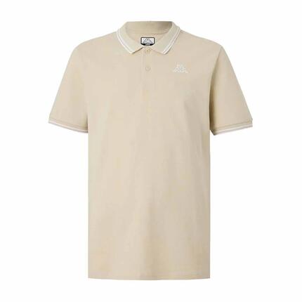 Polo Beige Homme Kappa Logo Korpo