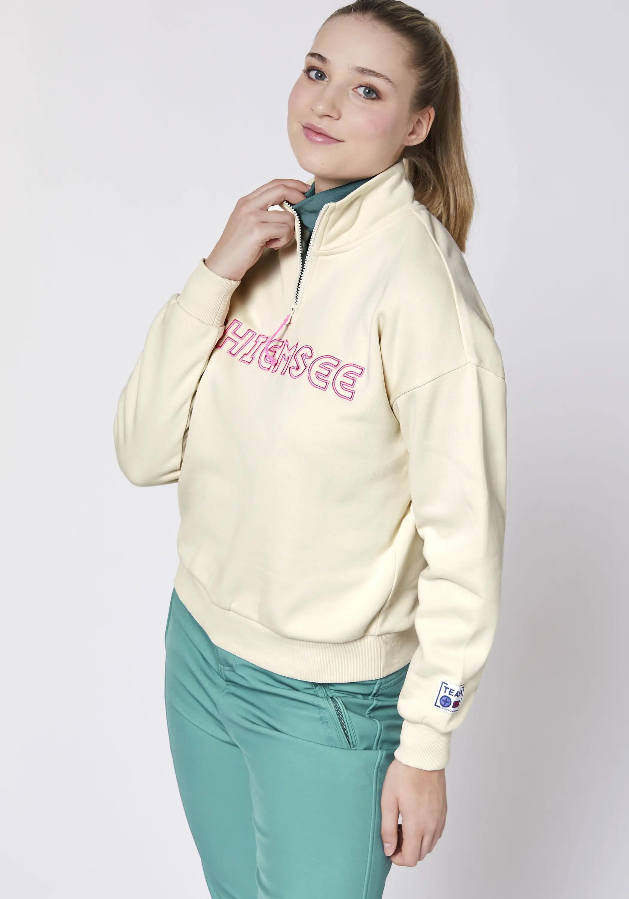 Sweatshirt mit 3D-Stickerei 6/7