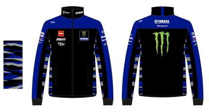 Sweat-shirt VR46 Yamaha Teamwear Replica 24 Homme Noir L