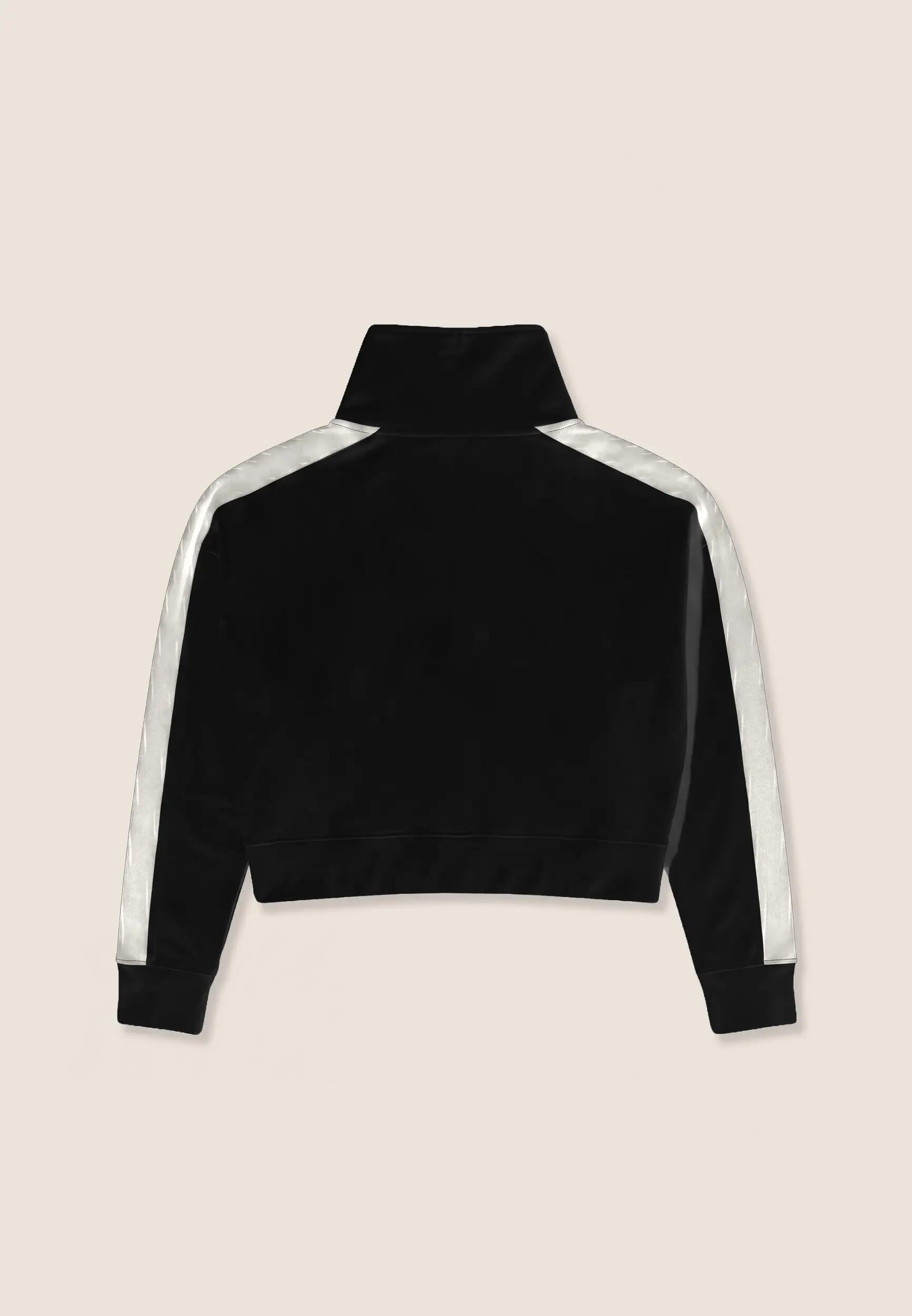 Sweat-shirt femmes coupe confortable avec col montant très large et demi-zip 2/3