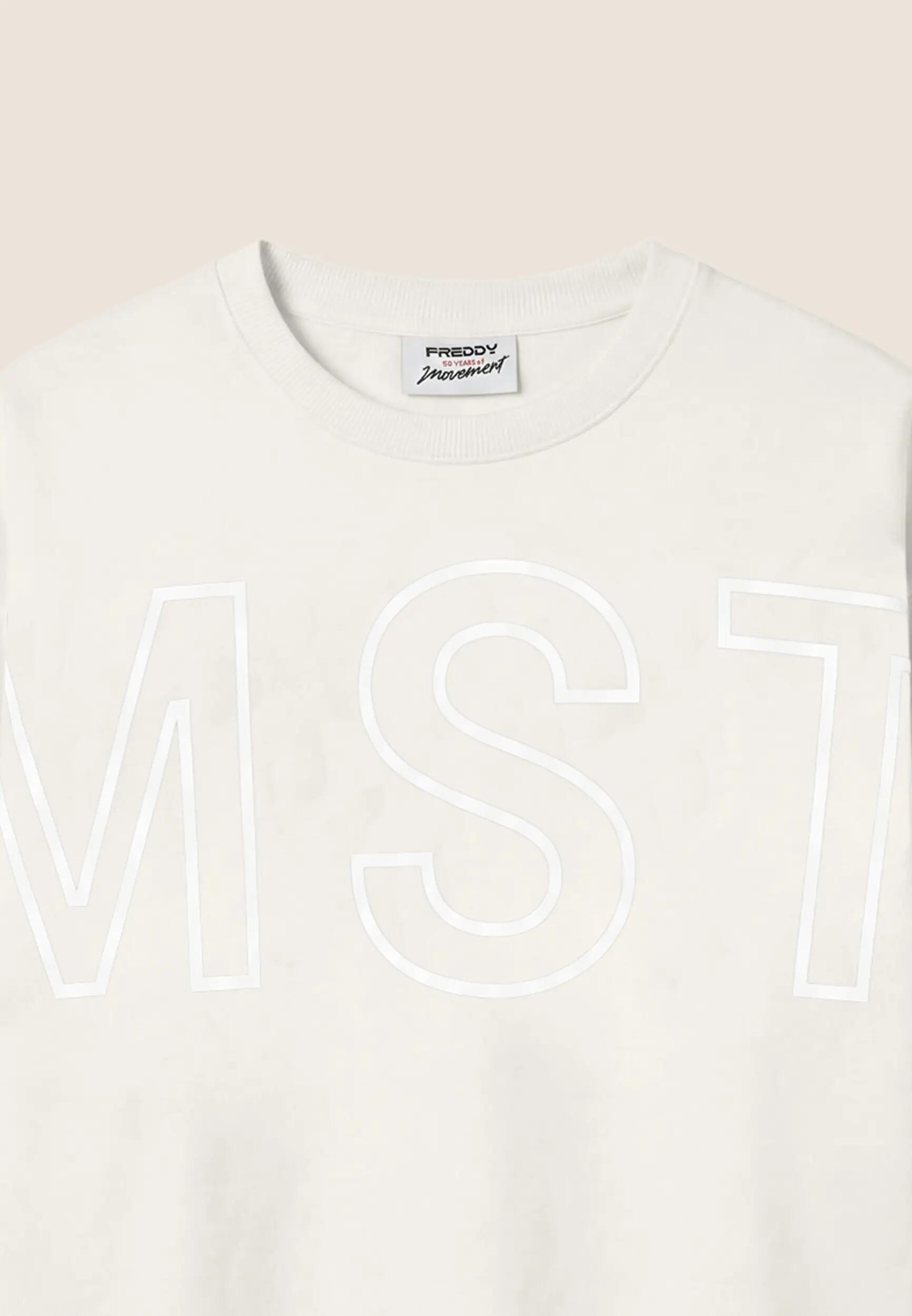 Sweat-shirt coupe courte extra-large pour femmes avec imprimé maxi 3/3