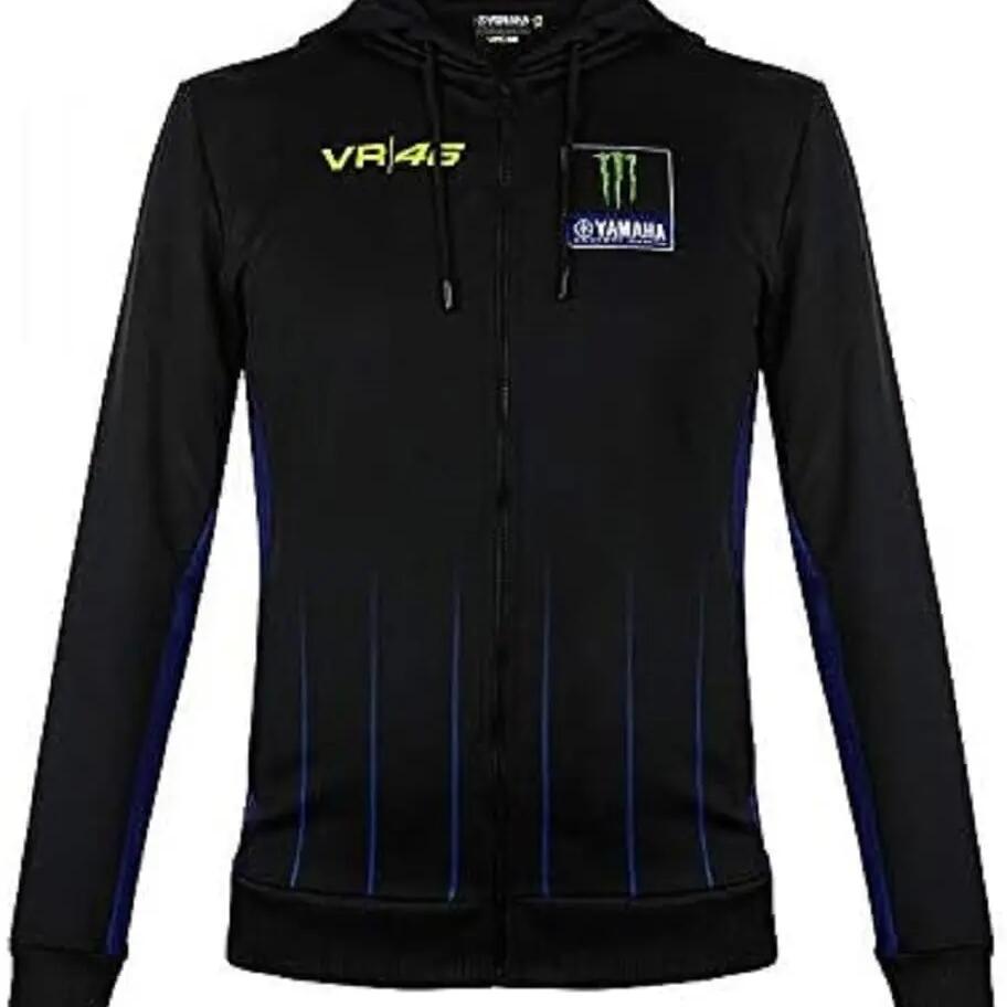 Full-zip sweatshirt VR46 Yamaha Power Line Men Black XL