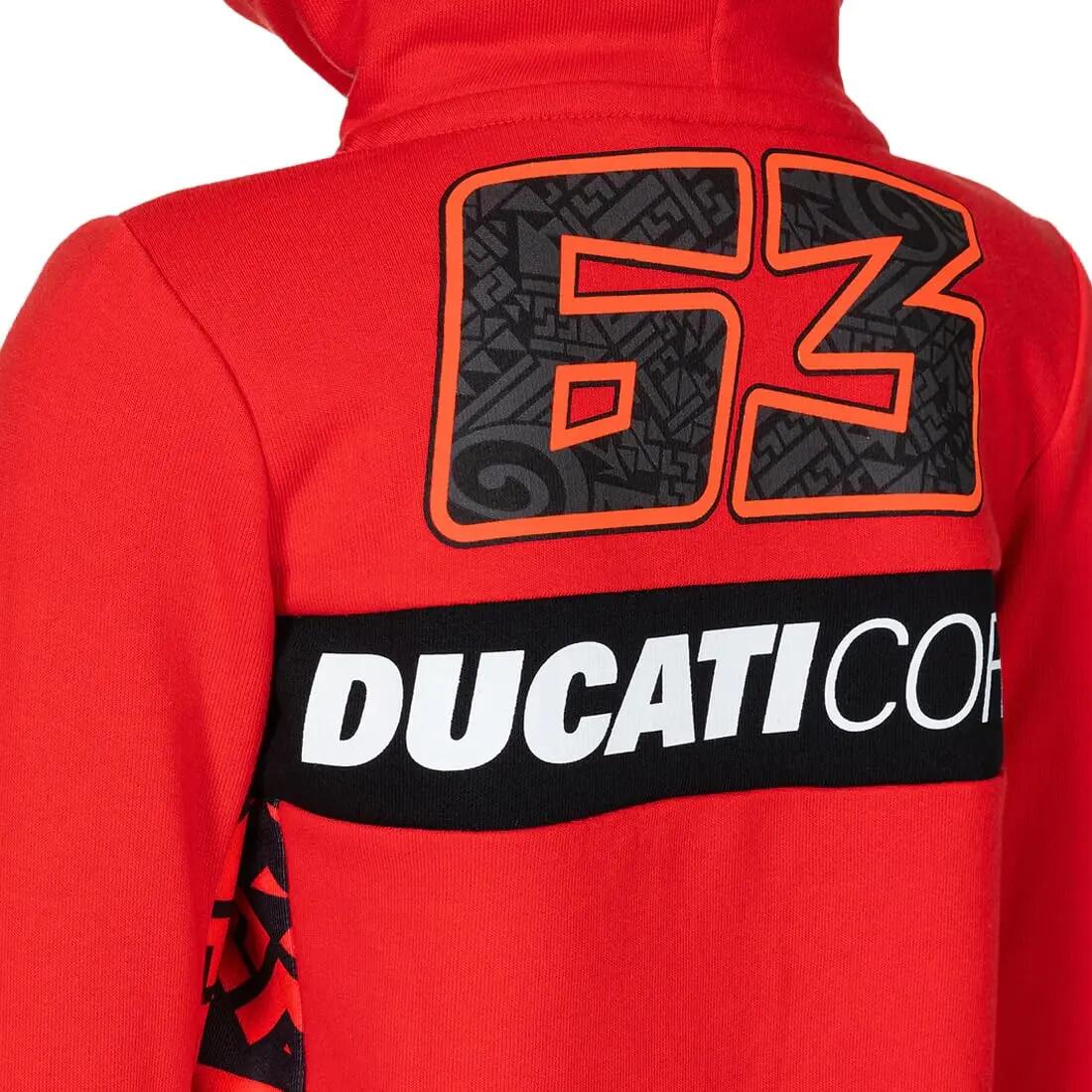 T-shirt VR46 Pecco Ducati Bagnaia DBKFL471707004 Kinderen Rood 4-5 jaar 4/4