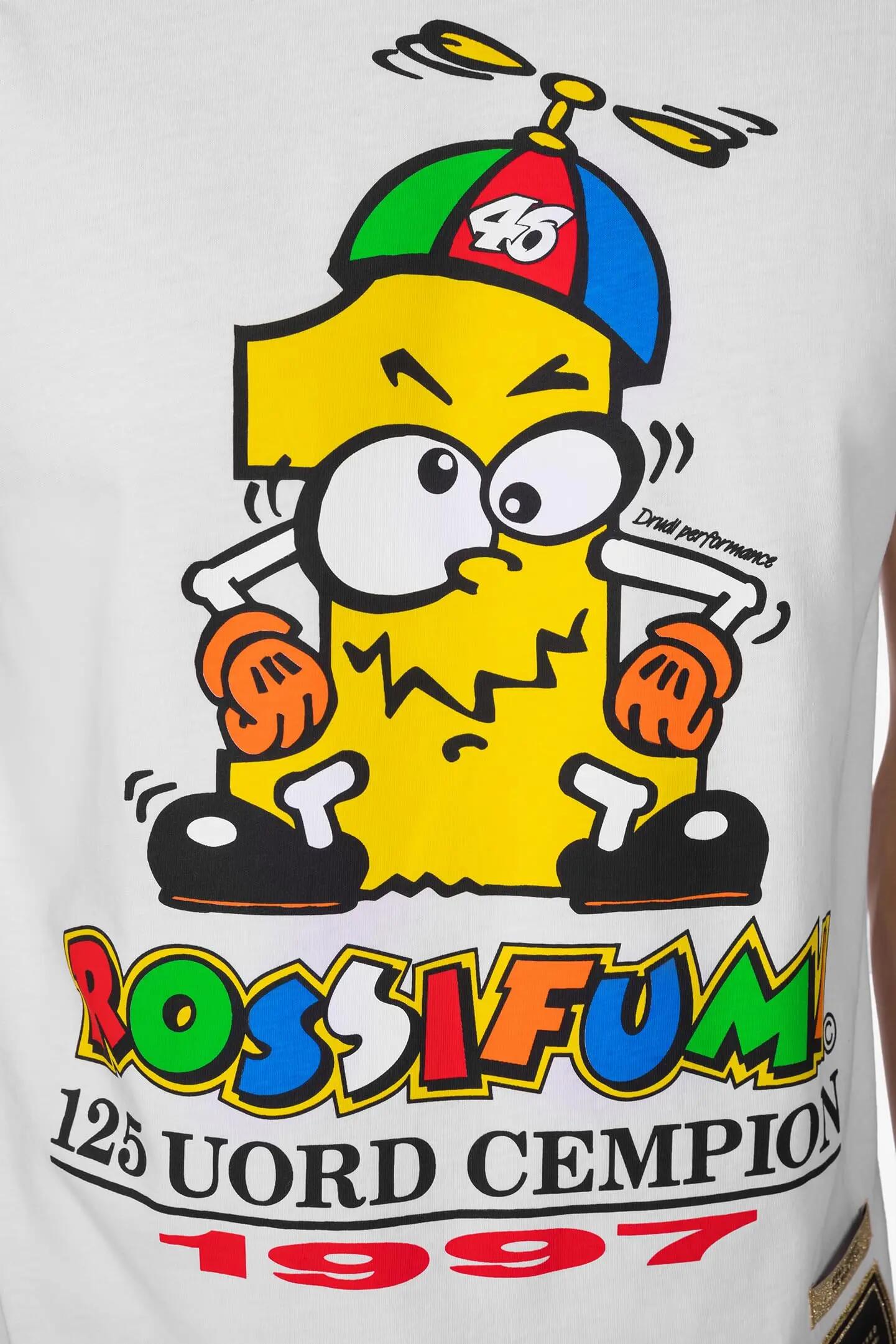 T-shirt VR46 Unlimited Collection 1997 WORLD TITLE (125cc) Heren Geel L 4/6