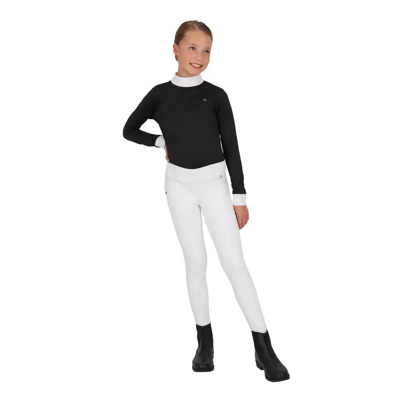Polo de concours manches longues enfant QHP Amilara 5/7