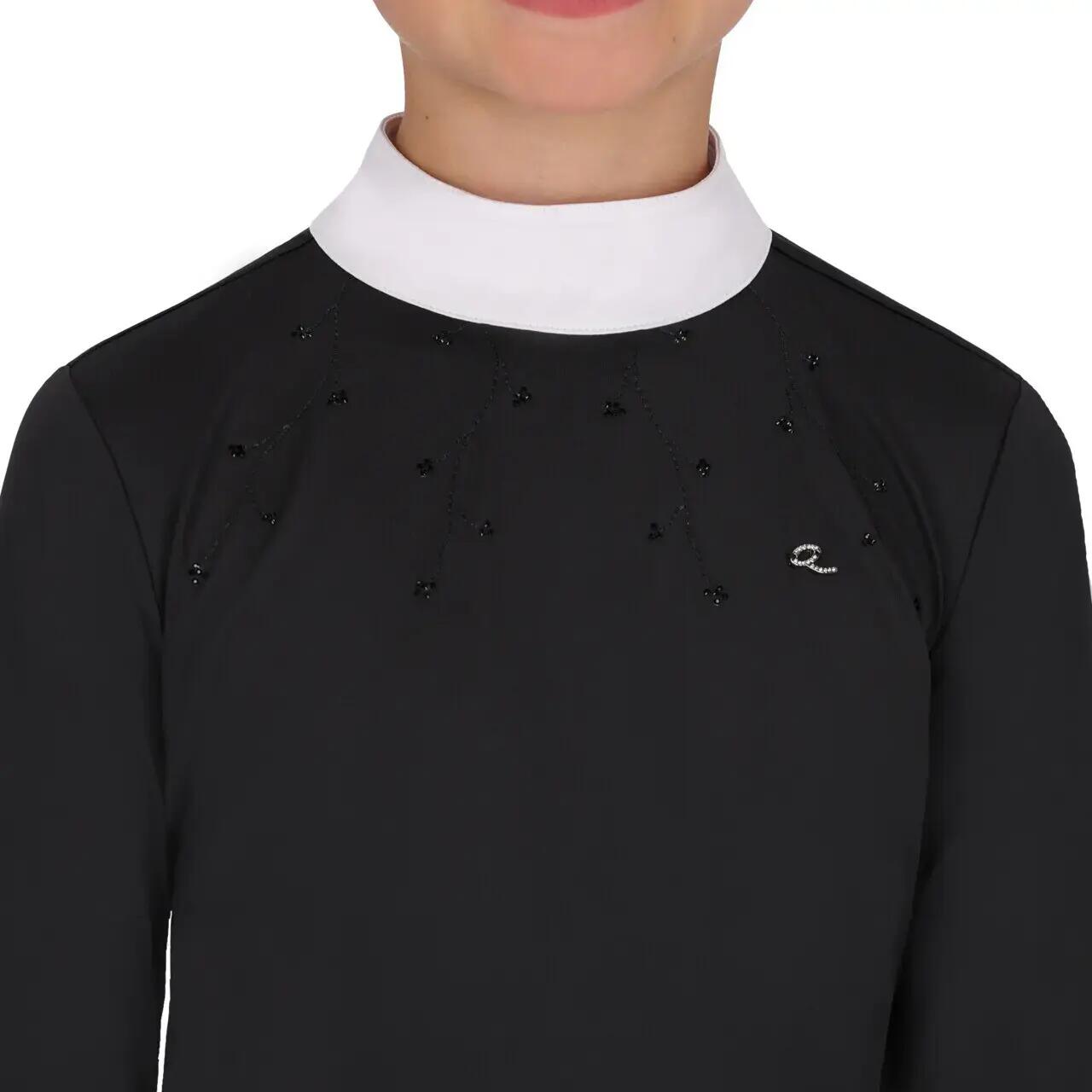 Polo de concours manches longues enfant QHP Amilara 4/7