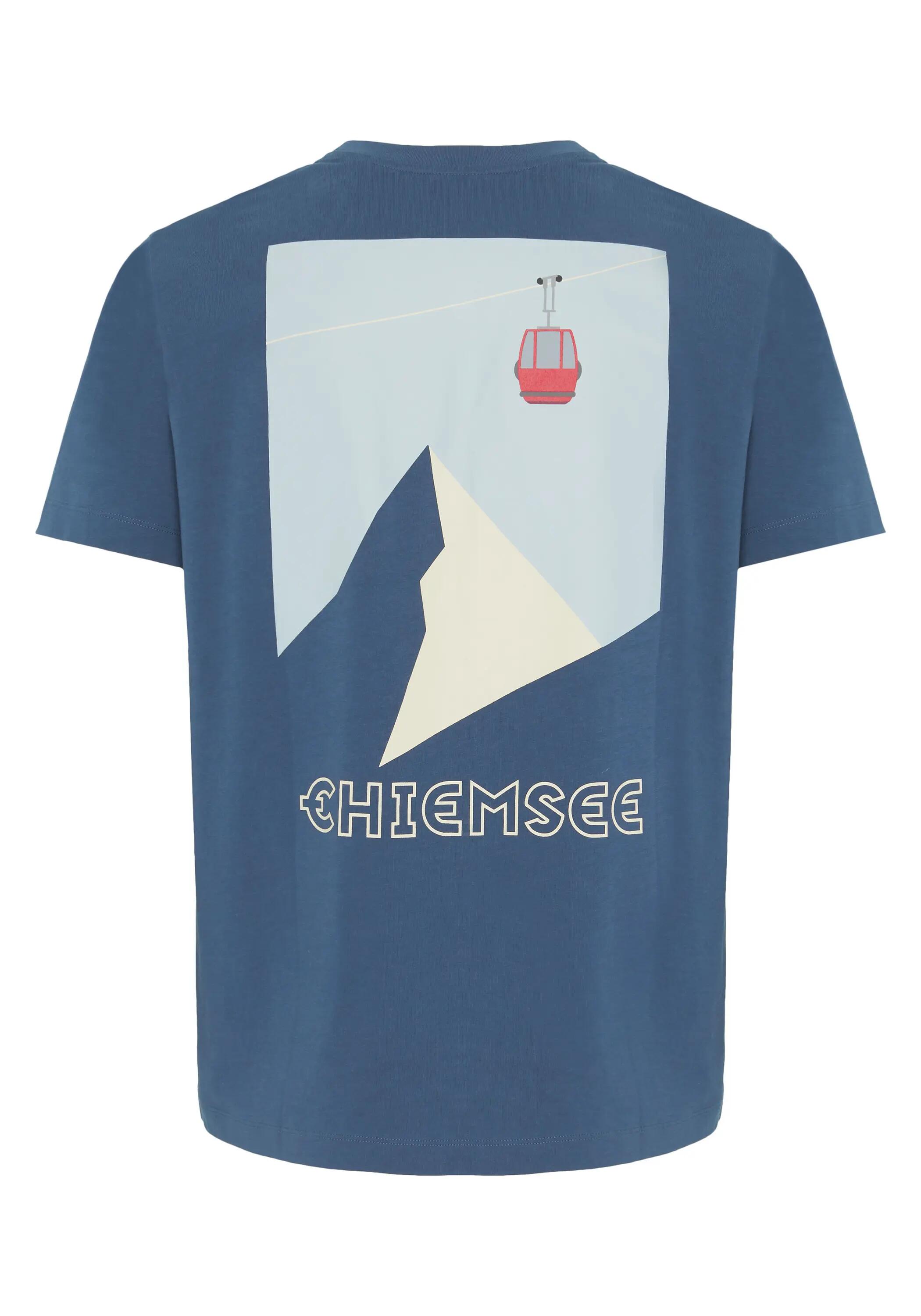 T-Shirt mit großem Berge- und Gondelprint 2/7