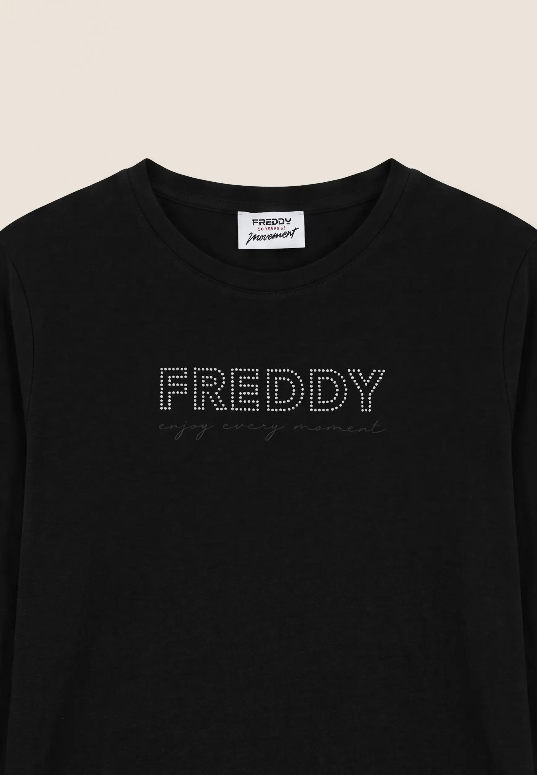 T-shirt à manches longues avec logo en perles 3/3