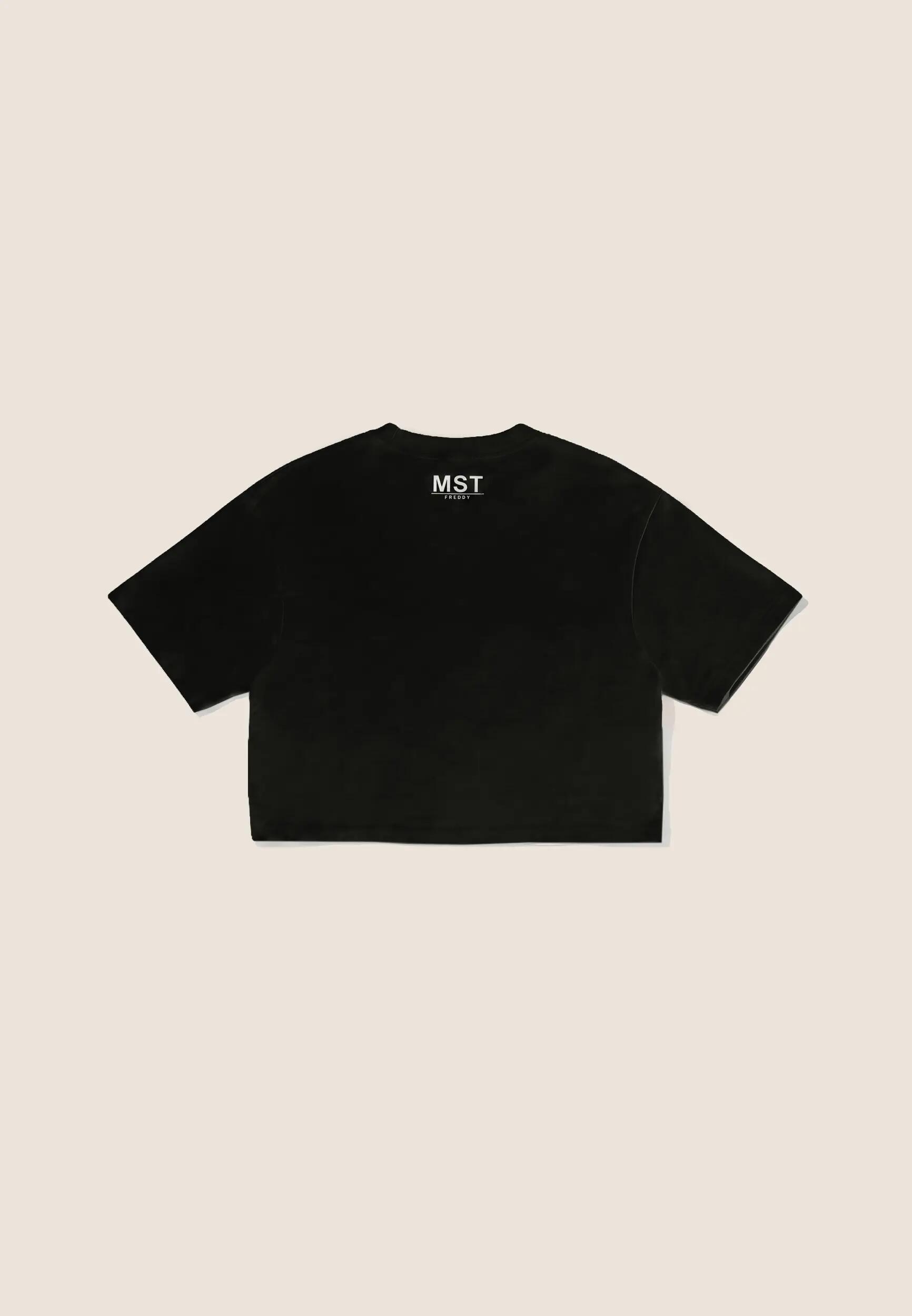 T-shirt court pour femmes coupe confort avec grand imprimé 2/3