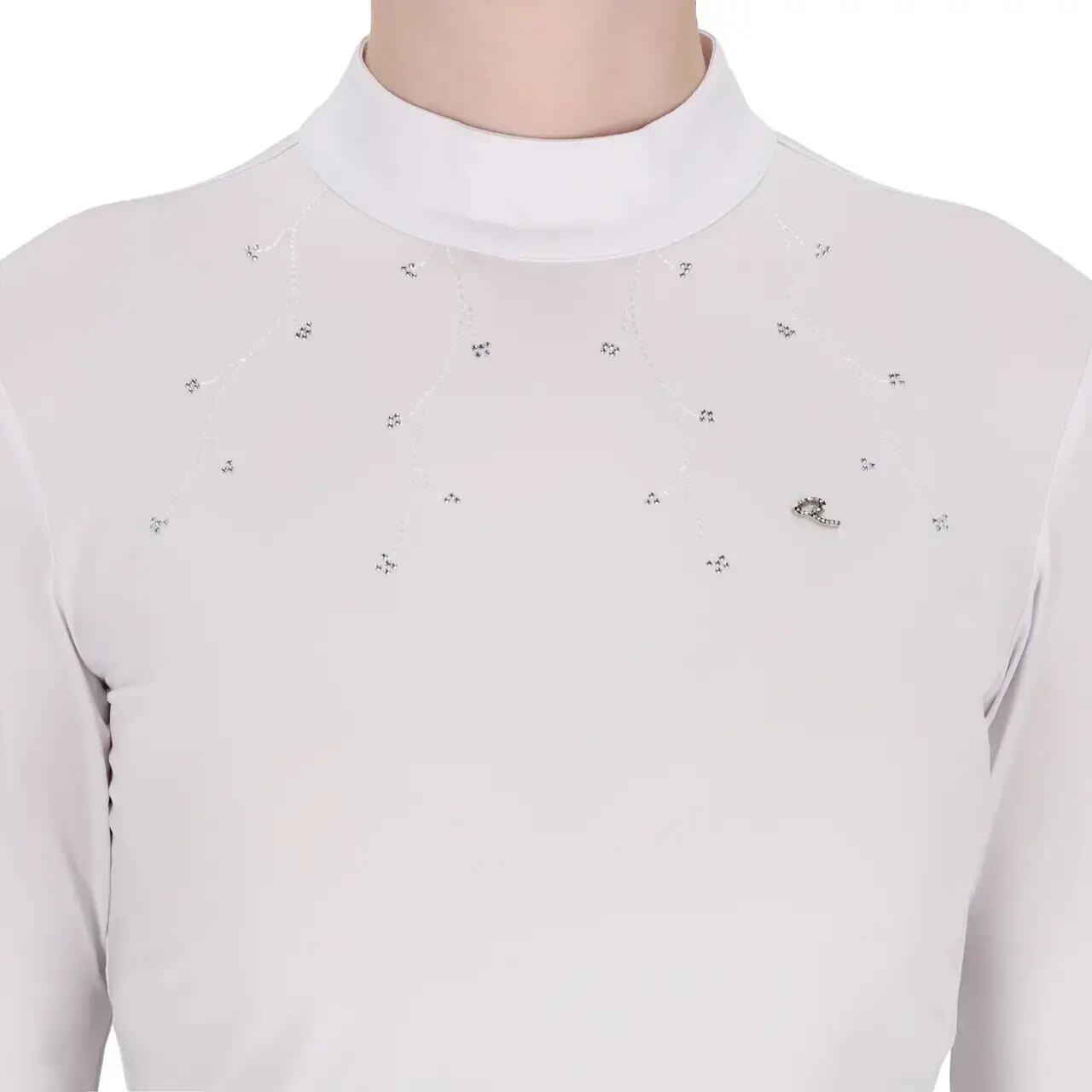 Polo de concours manches longues femme QHP Amilara 4/7