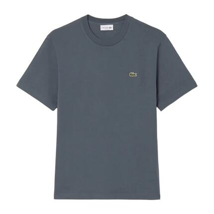 Camiseta Gris Lacoste de Corte Clásico de Punto de Algodón Urbain