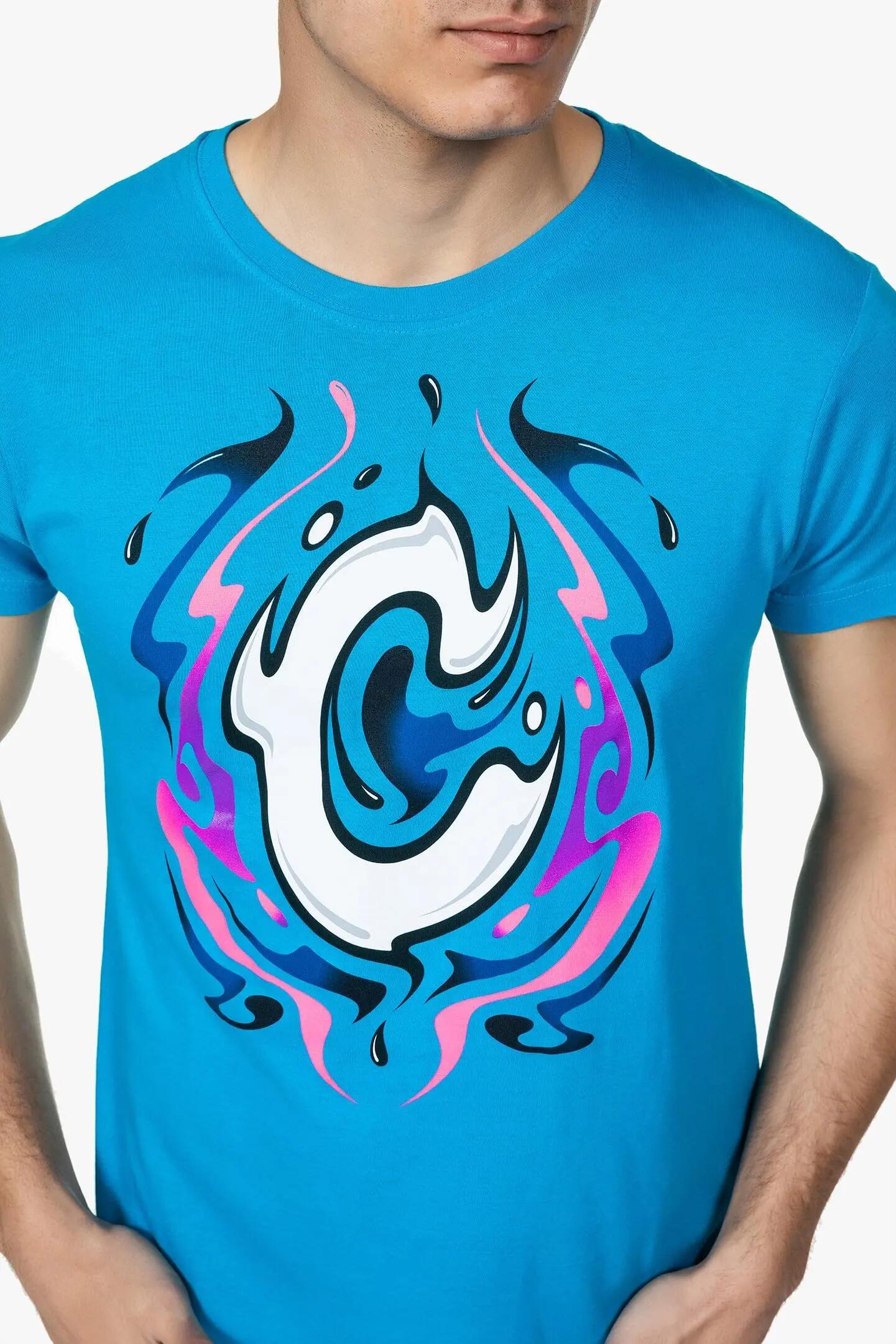 T-shirt VR46 RIDERS ACADEMY 13 Uomo Azzurro S 2/2