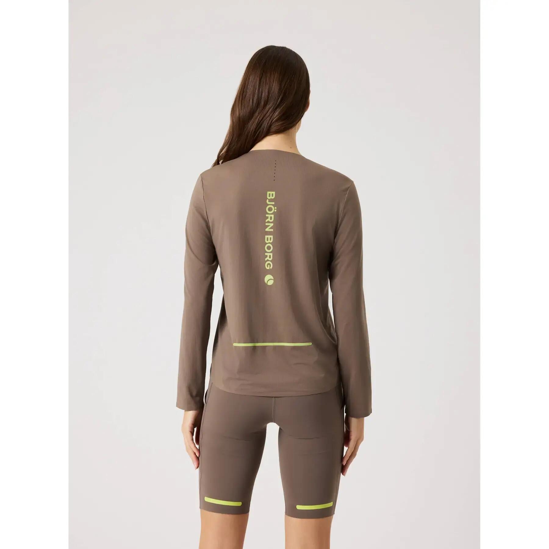Dames-T-shirt met lange mouwen Björn Borg Performance Feather 3/5
