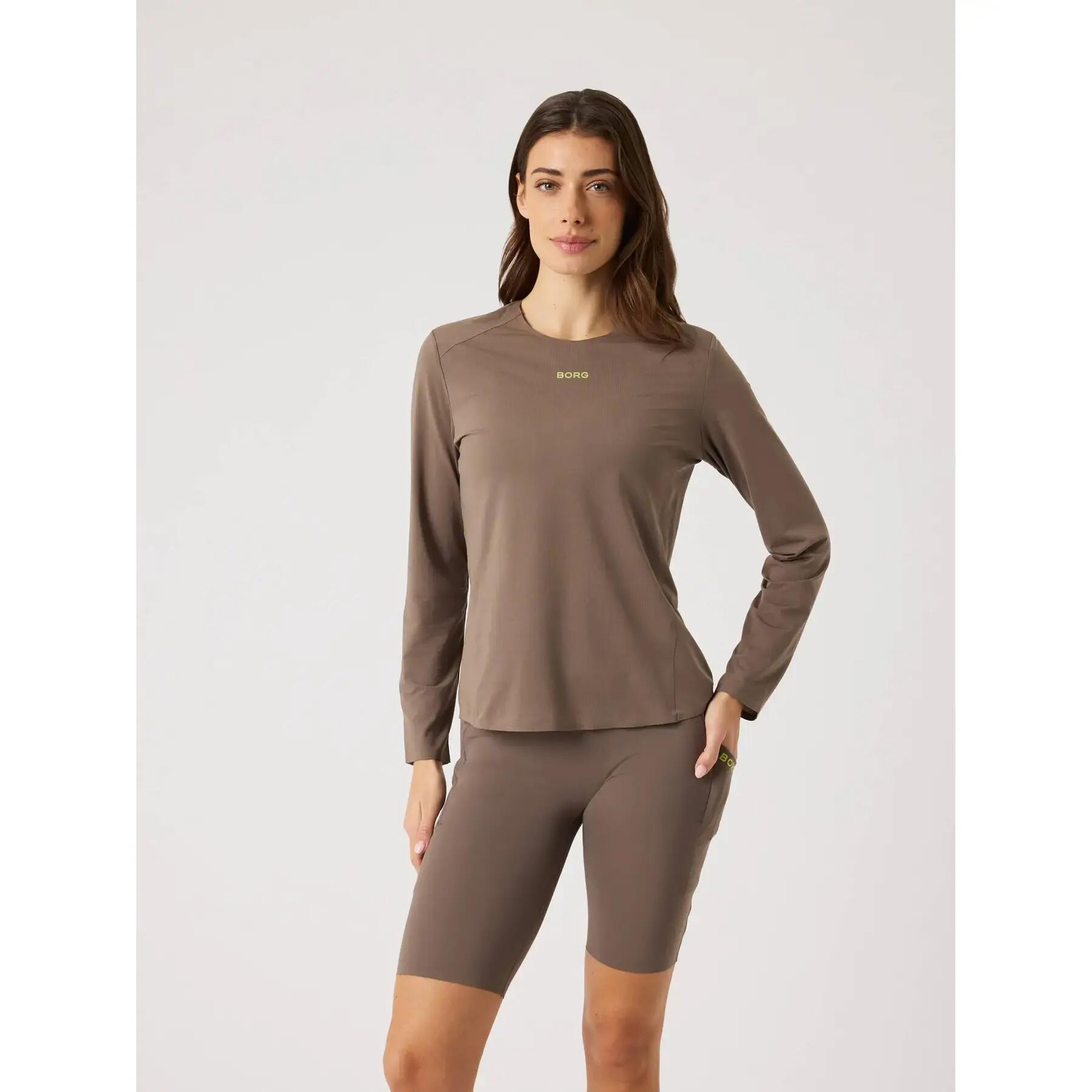 Dames-T-shirt met lange mouwen Björn Borg Performance Feather 2/5