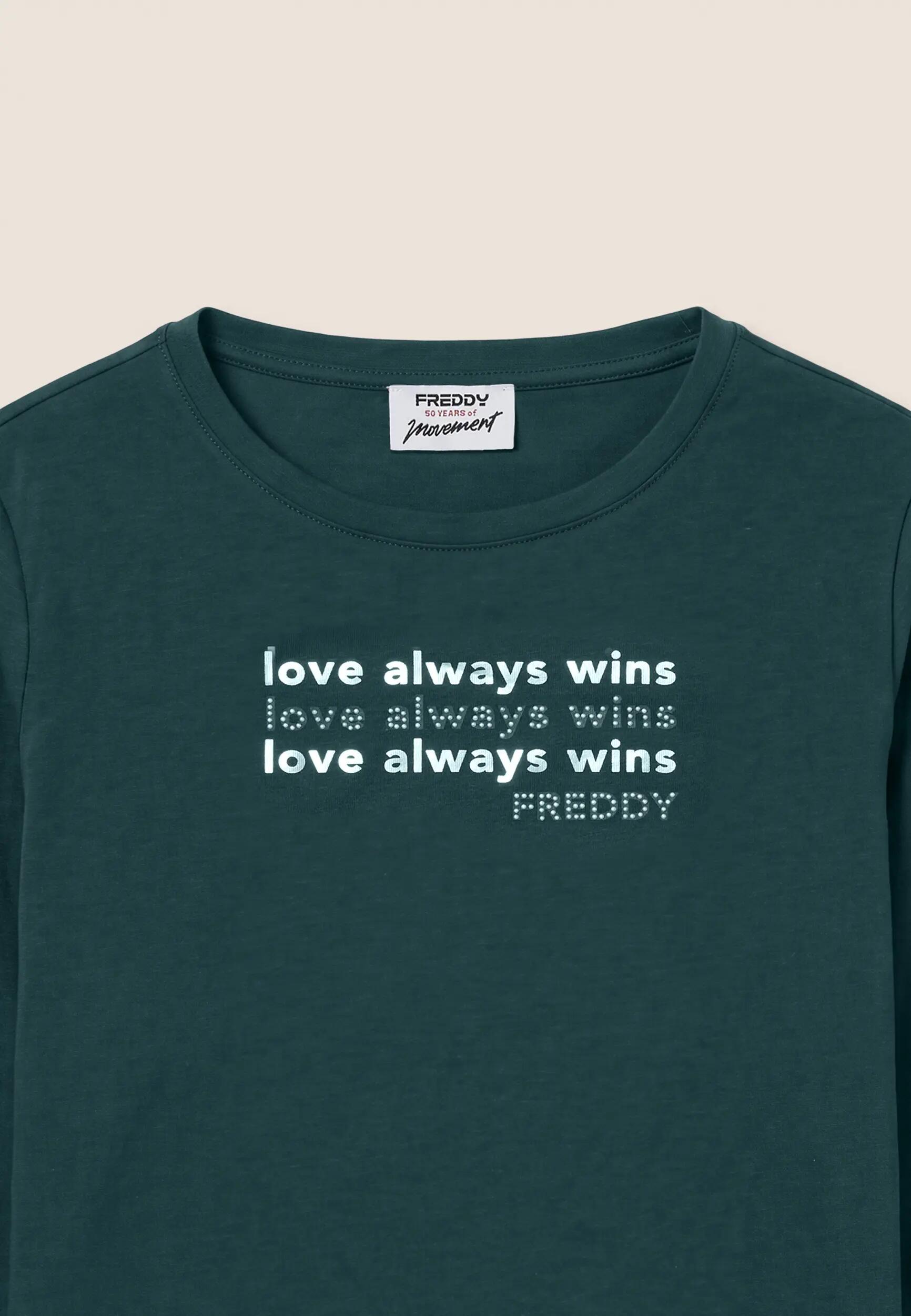Camiseta de manga larga «Love Always Wins» con cuentas 3/3