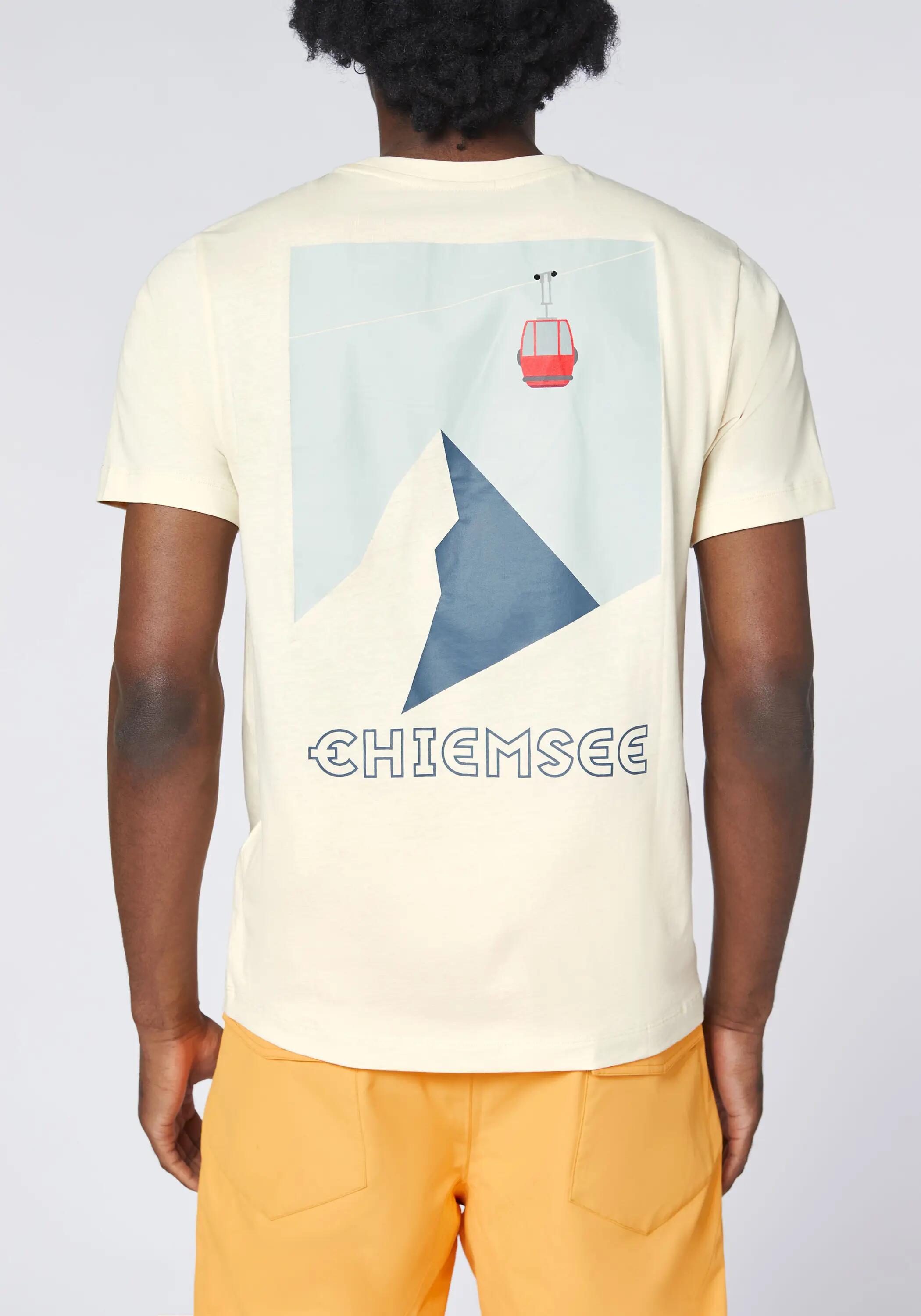 T-Shirt mit großem Berge- und Gondelprint 7/7