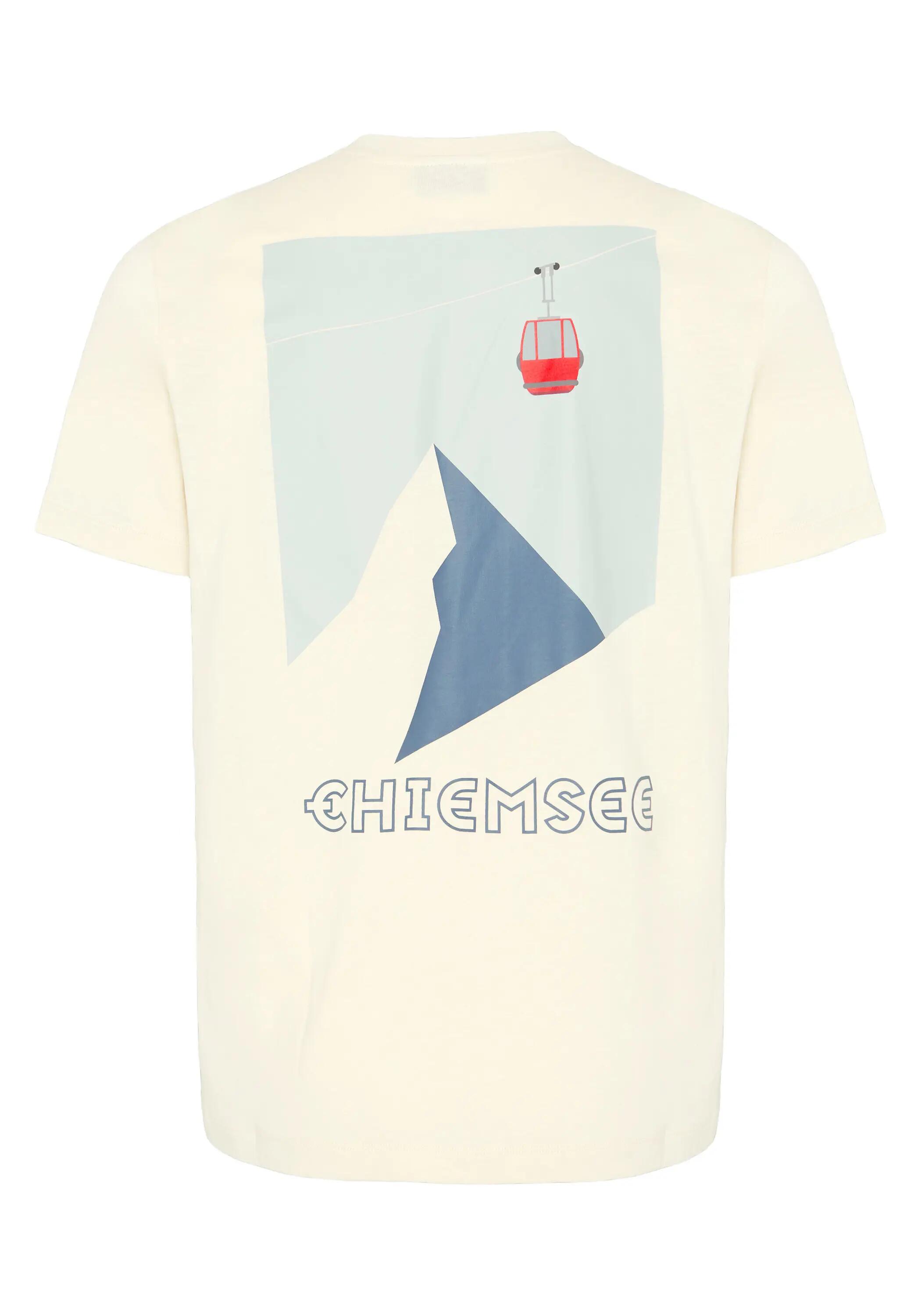 T-Shirt mit großem Berge- und Gondelprint 2/7