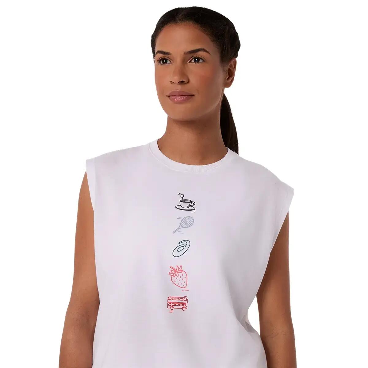 Camiseta gráfica de tirantes para mujer Asics Game 4/5