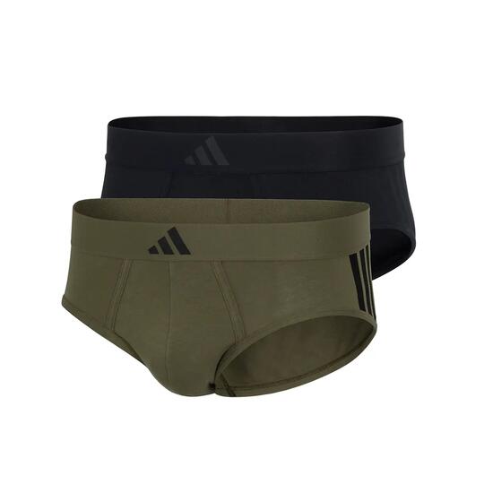 Lot de 2 slips homme Active Flex Cotton 3 Stripes Sport